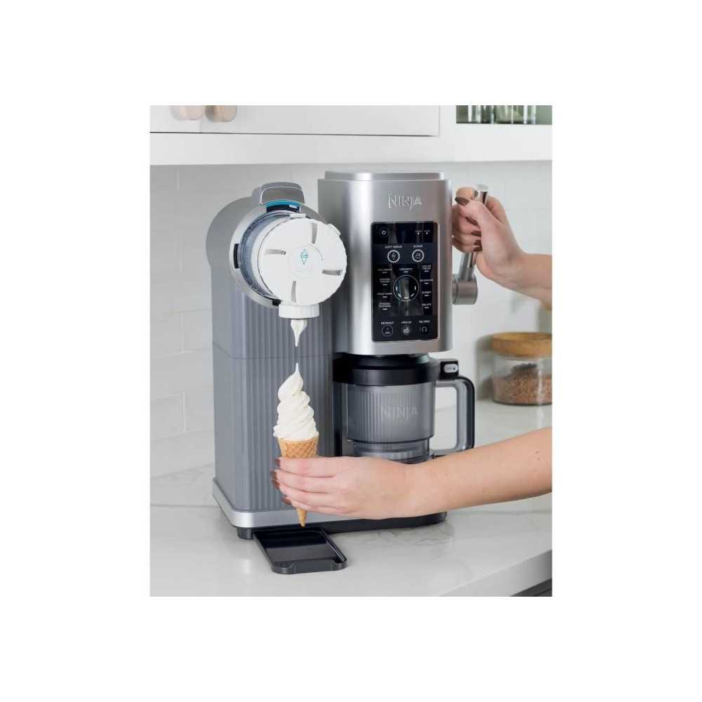 Machine A Glaces Ninja - Creami Swirl Nc701eu - Capacité 480ml - 13 Programmes Dont Glaces A L