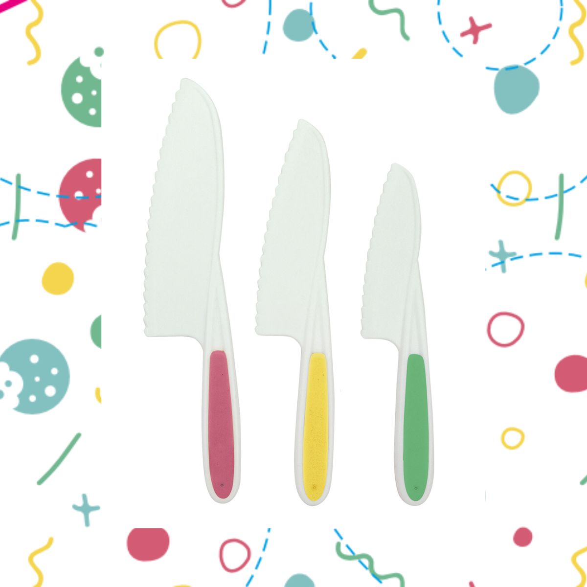 3 couteaux de cuisine pour enfants 22 à 27 cm  Mini Monster Fackelmann - Mathon - 5