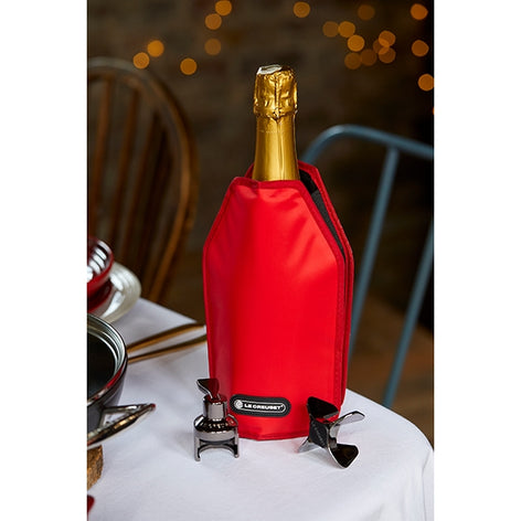 Rafraîchisseur de bouteille coloris cerise Le Creuset - Mathon - 2