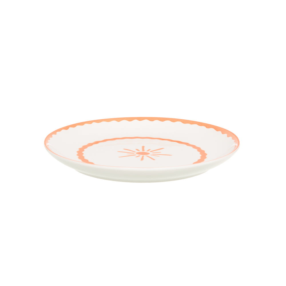 Assiette à dessert Tamara orange 20 cm (lot de 6) Table passion - Mathon - 2