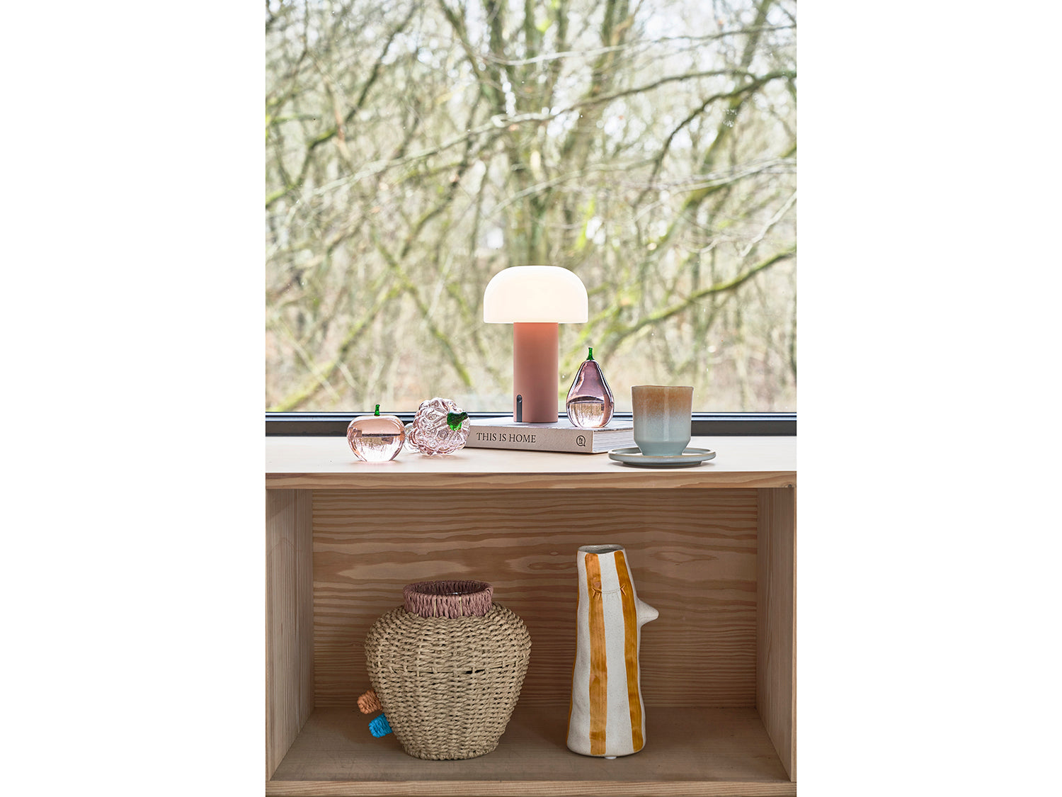 Set de 2 mugs STYLES en grès Bleu/Ambre Villa Collection - Mathon - 5