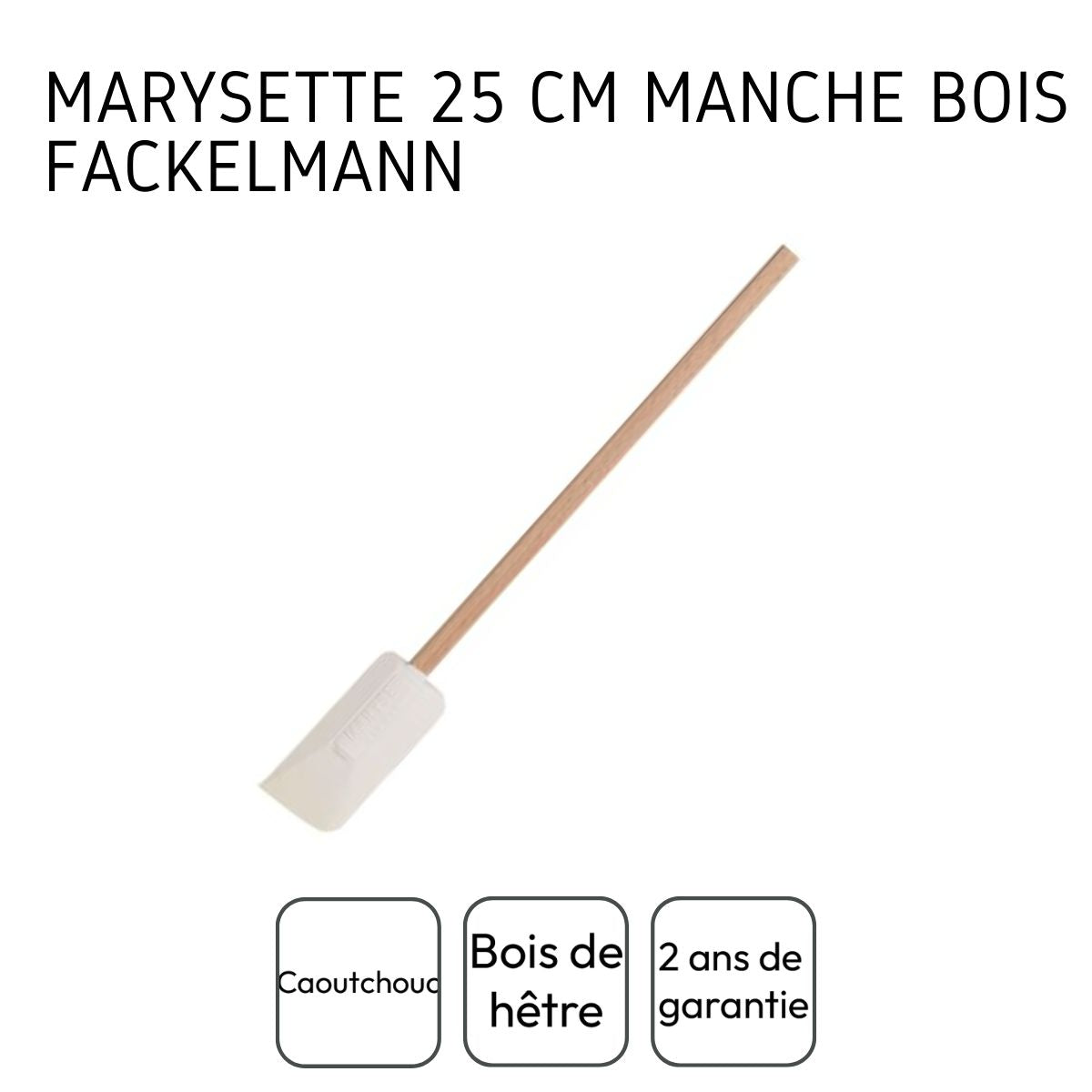 Ensemble de 2 Maryses de pâtisserie et de cuisine 25 cm manche en bois Fackelmann - Mathon - 4