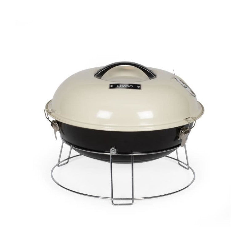 Barbecue A Charbon Portable - Livoo - Doc301 - Champagne Et Noir Livoo - Mathon - 1