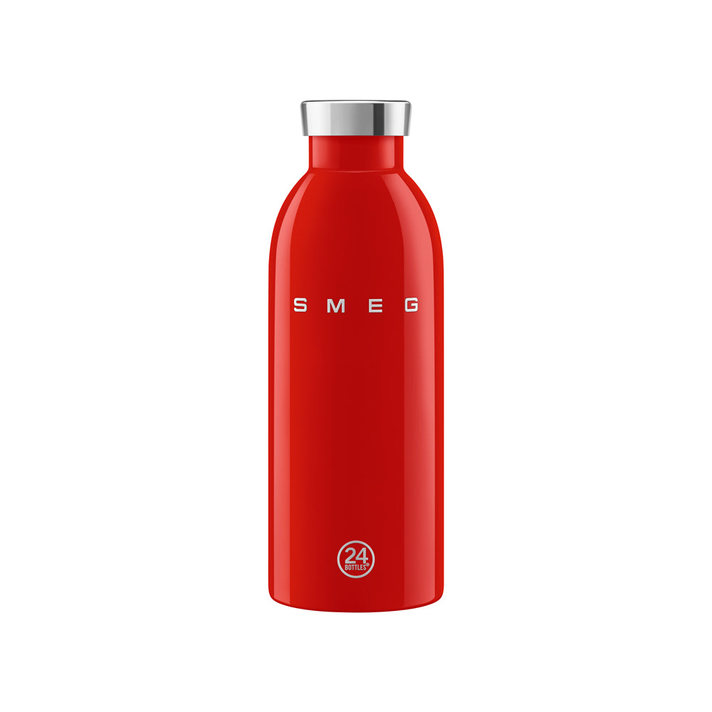 Bouteille isotherme inox 18/8 rouge 0,5L Smeg - Mathon