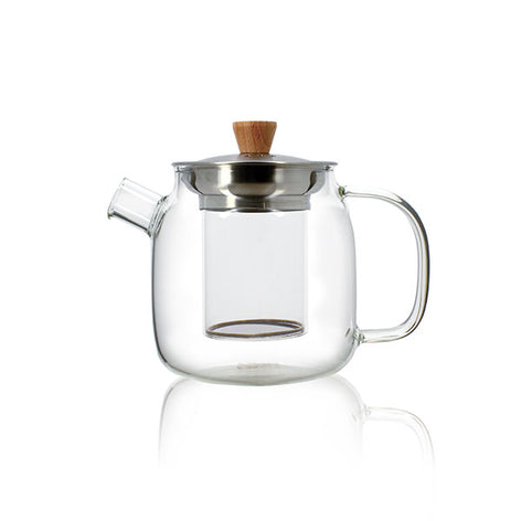 Théière Oscar en verre borosilicate et inox 0,55 L   Ogo - Mathon - 1