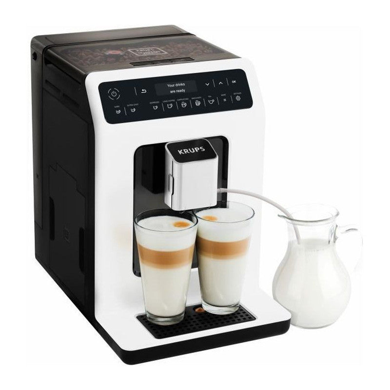 Ea890110 Evidence Machine A Cafe A Grain, Broyeur Grain, Cafetiere Expresso Cappuccino Espresso, 2 Tasses, Fabrique En Fra Krups - Mathon - 1