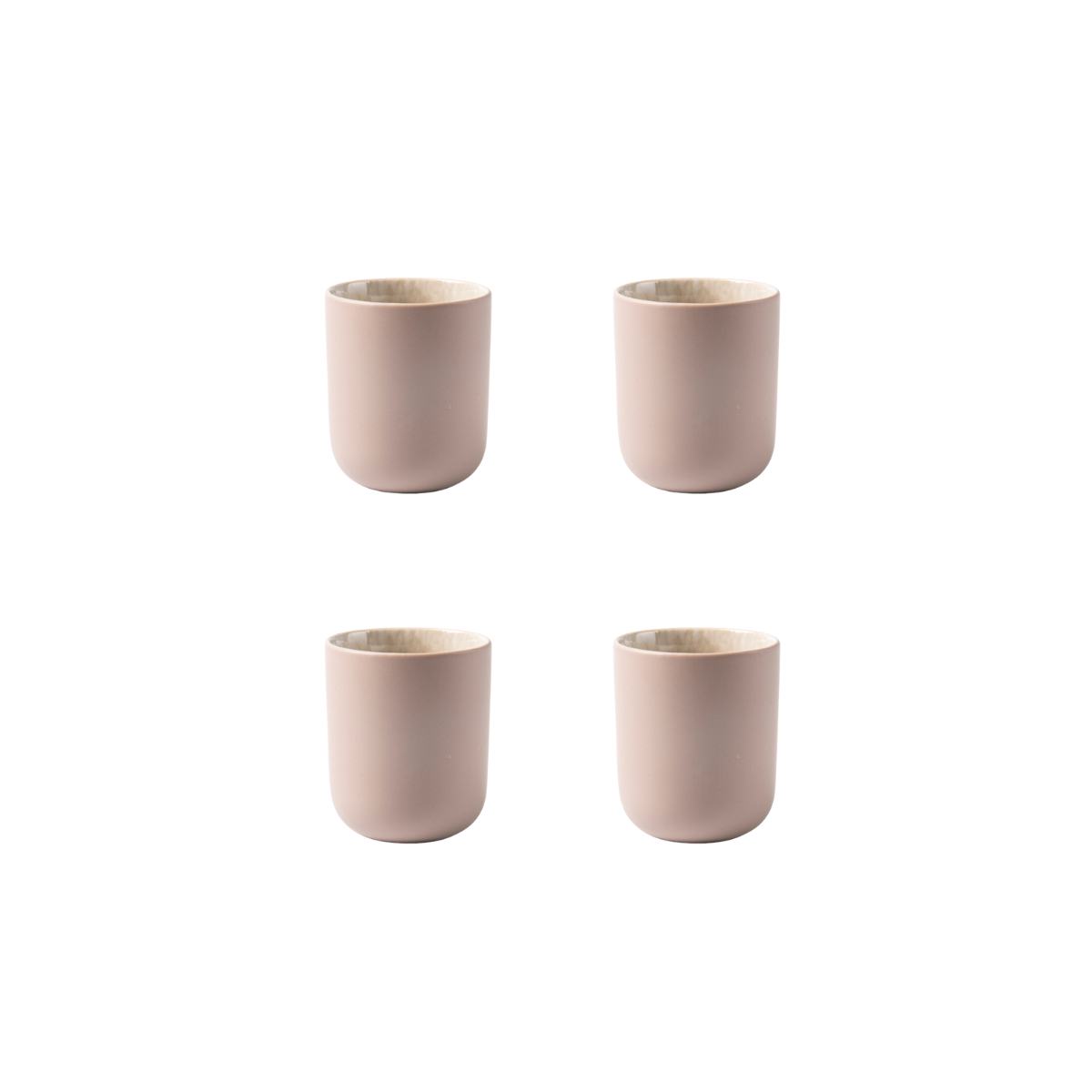 Lot de 4 tasses taupe - "Iris" Laguiole Cuisson - Mathon - 2