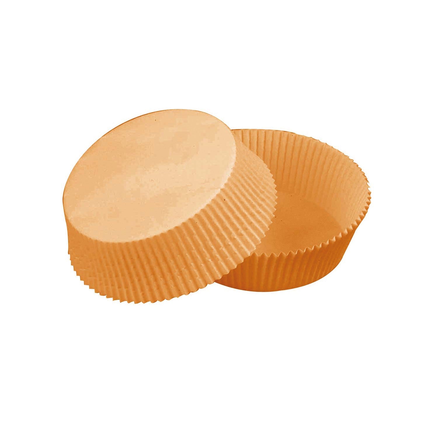 100Pcs - Caissette papier de cuisson ronde brune   H41mm FirstPack - Mathon