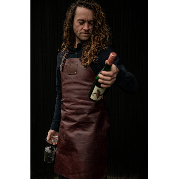 Tablier de cuisine artisanal cuir pleine fleur Buffalo Ruby Witloft - Mathon - 5