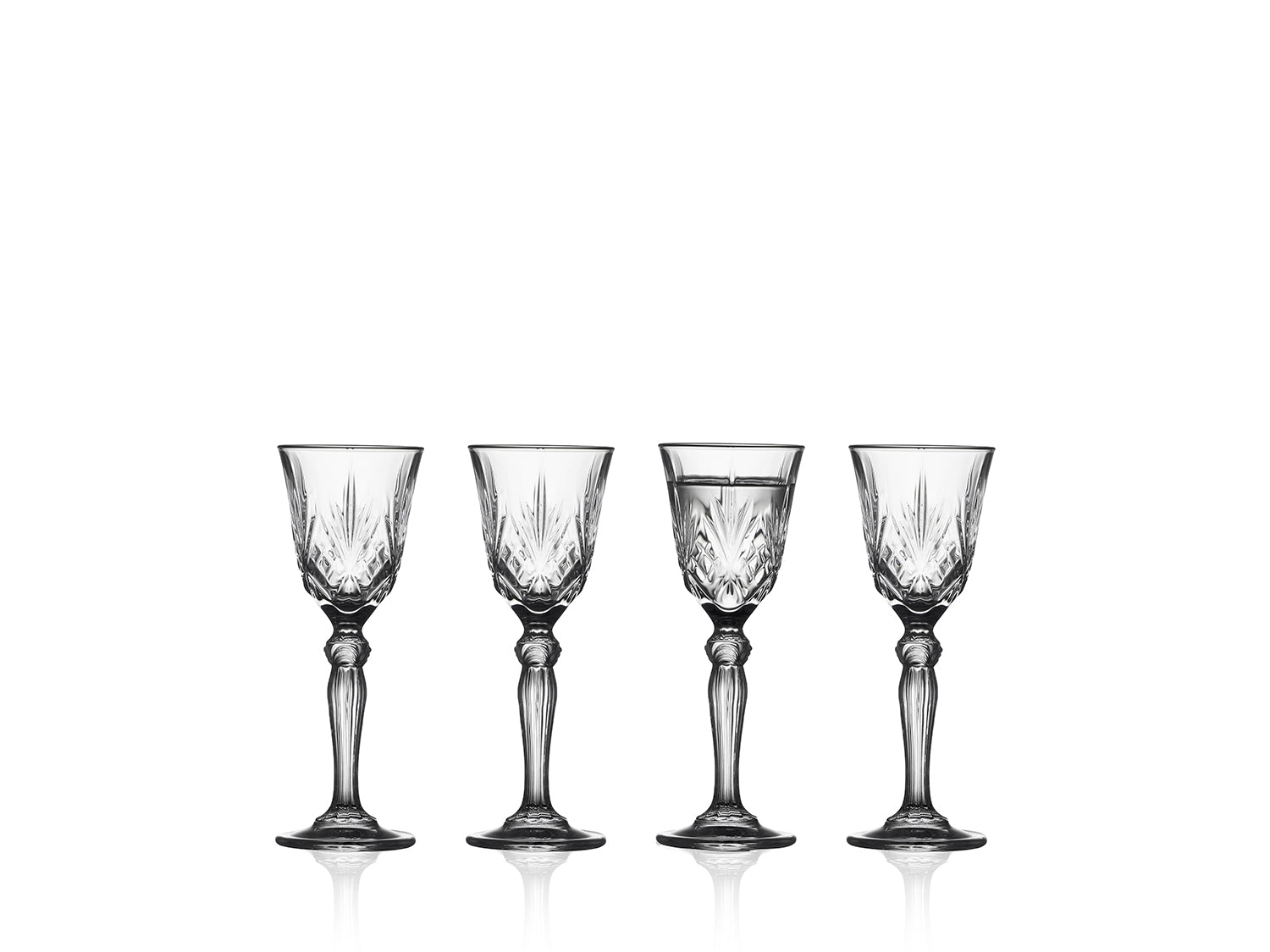 Ensemble de 4 verres à schnapps Transparent Lyngby Glas - Mathon - 1