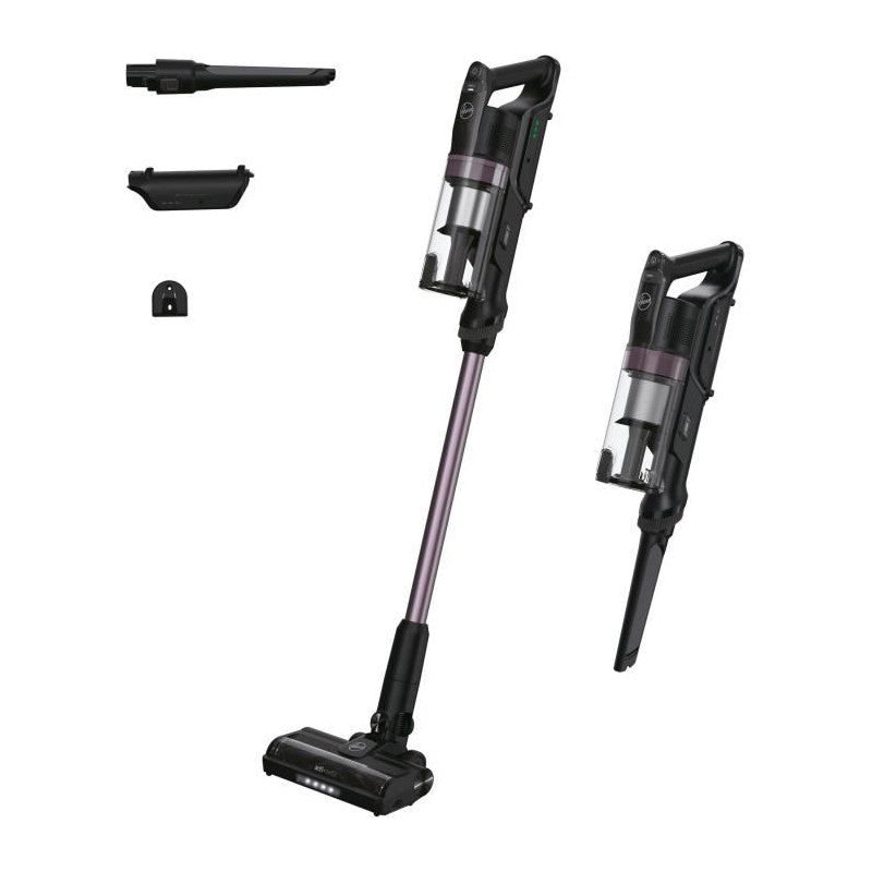 Aspirateur Balai Sans Fil -   Hf1p10h - 40 Aw - Ecran Led - Noir / Pastel Violet Hoover - Mathon - 1