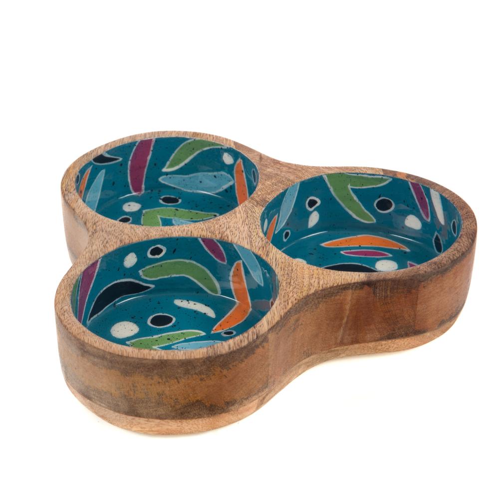 Plat et ses 3 bols Amalia 24X22.5 cm Amadeus - Mathon - 1