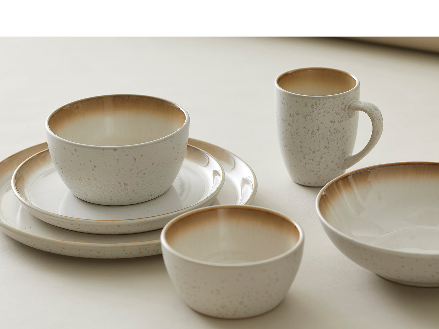 Bol GASTRO 12cm en grès émaillé Crème/Crème Bitz - Mathon - 5