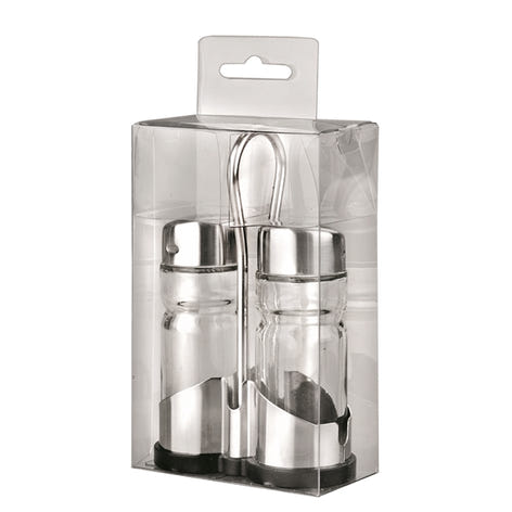 Salière et poivrière en verre et inox Ibili - Mathon - 2