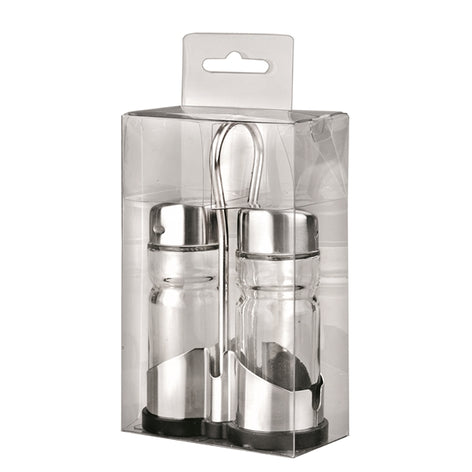 Salière et poivrière en verre et inox Ibili - Mathon - 2