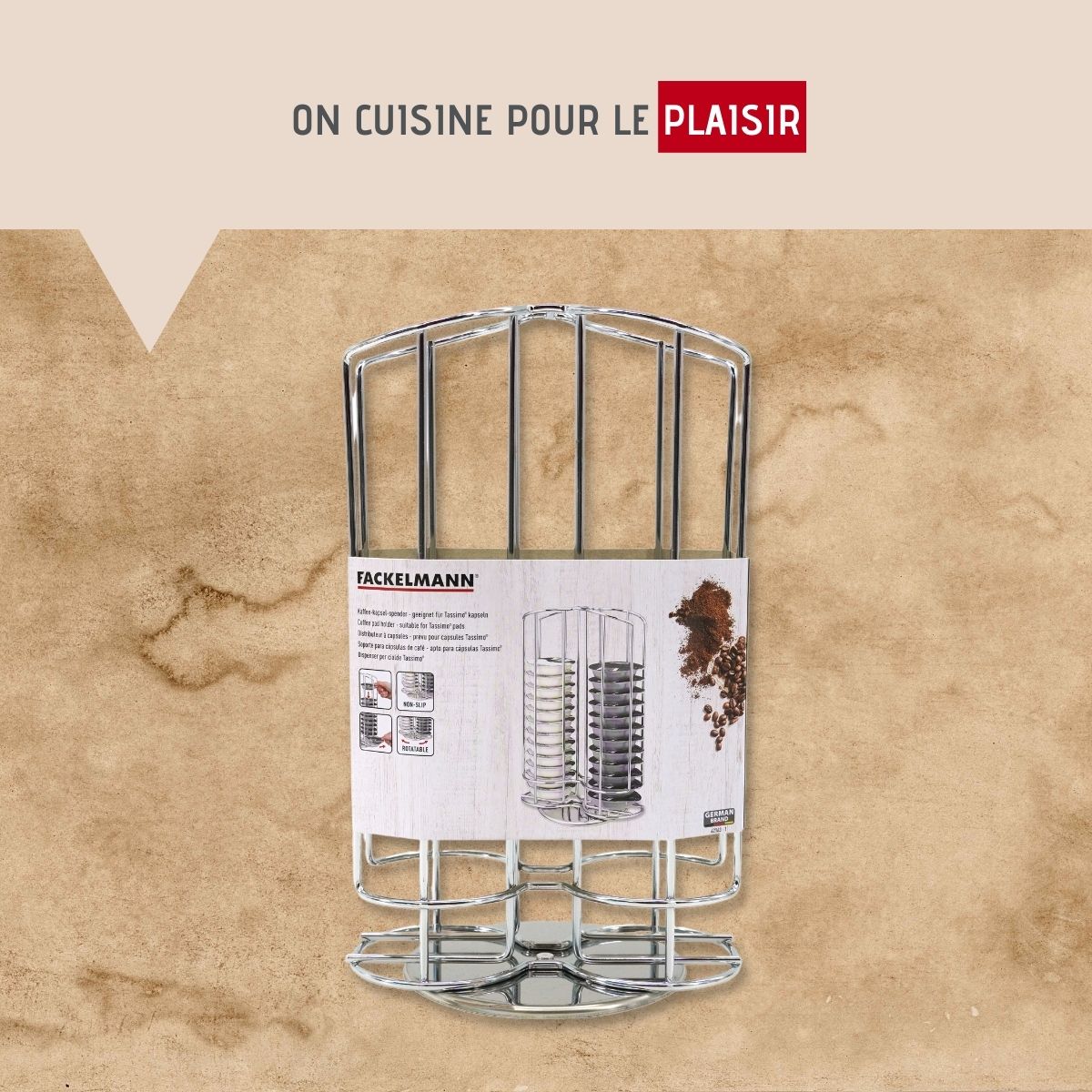 Porte capsules Tassimo rotatif  Petit Déjeuner Fackelmann - Mathon - 7