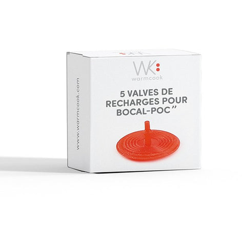 Recharge x 5 valves en silicone Bocal POC