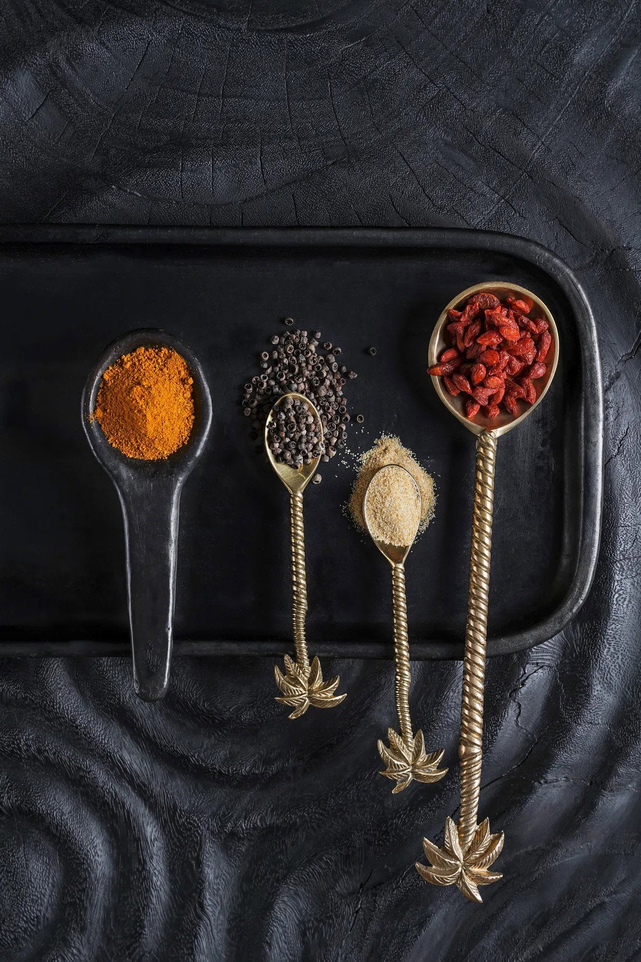 La Cuillère À Salade Palmier - Or Bazar Bizar - Mathon - 7