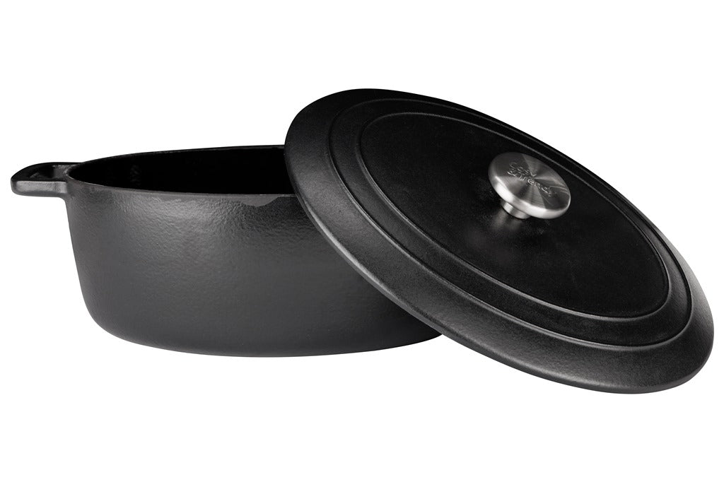 Cocotte ovale en Fonte émaillée, FONTESTIC, Noir, 31x24 cm Cosy & Trendy - Mathon - 2