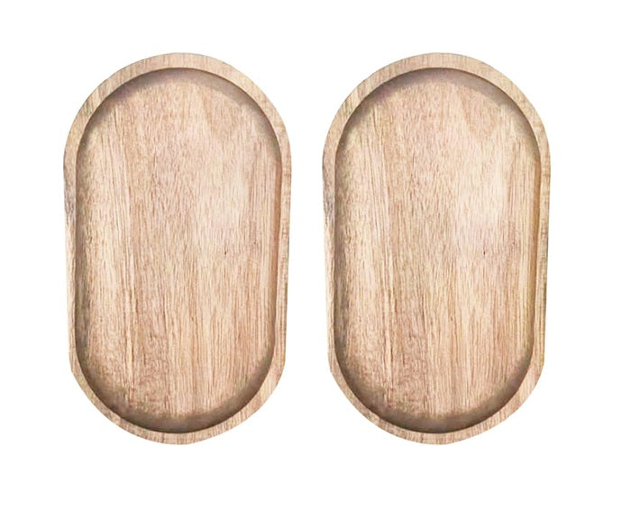 Plateau de Service en Bois Naturel – Ovale Multifonction Vendos85 - Mathon