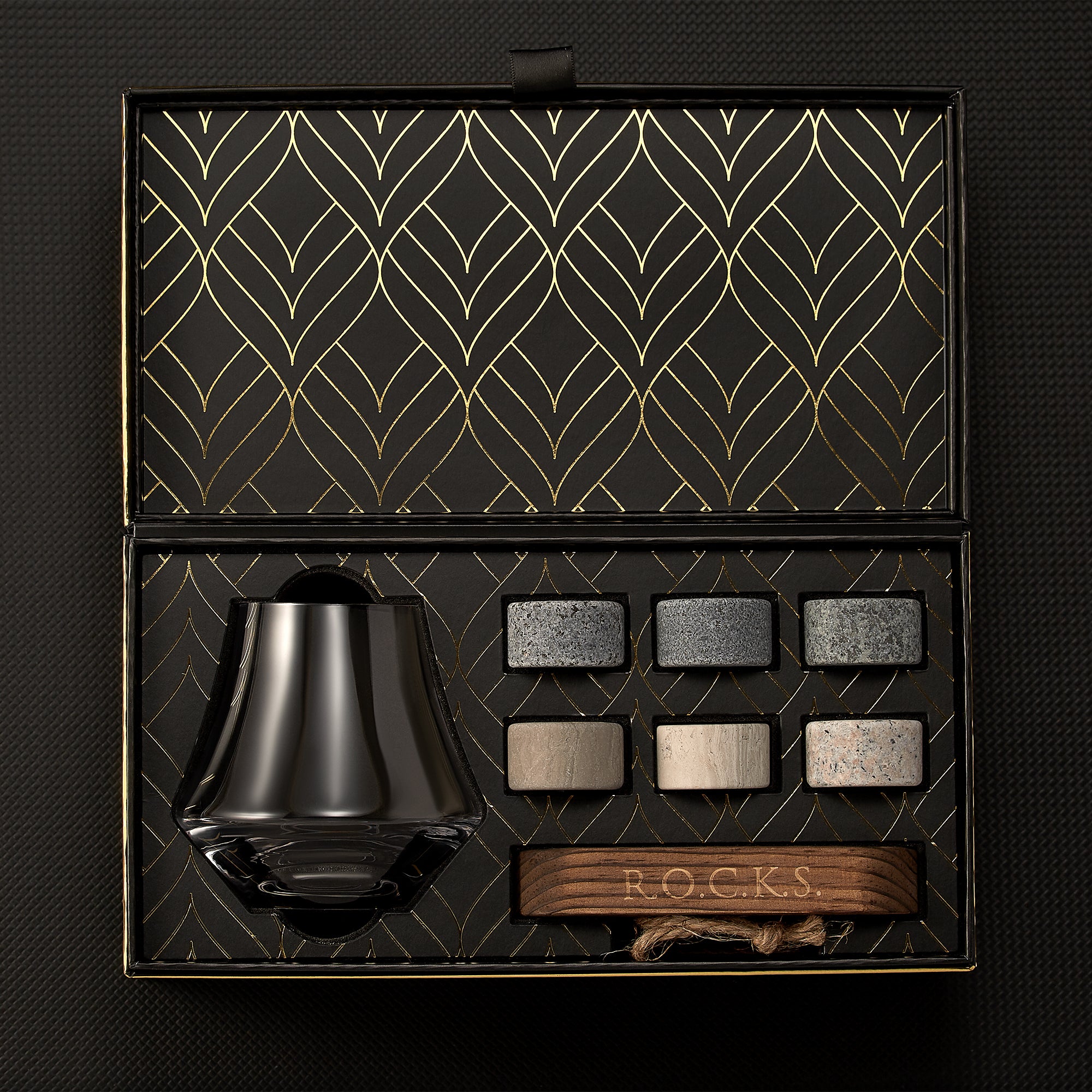 Coffret Cadeau Connoisseur Set - Pierres à Whisky ROCKS & Verre à Dégustation - Mathon - 3