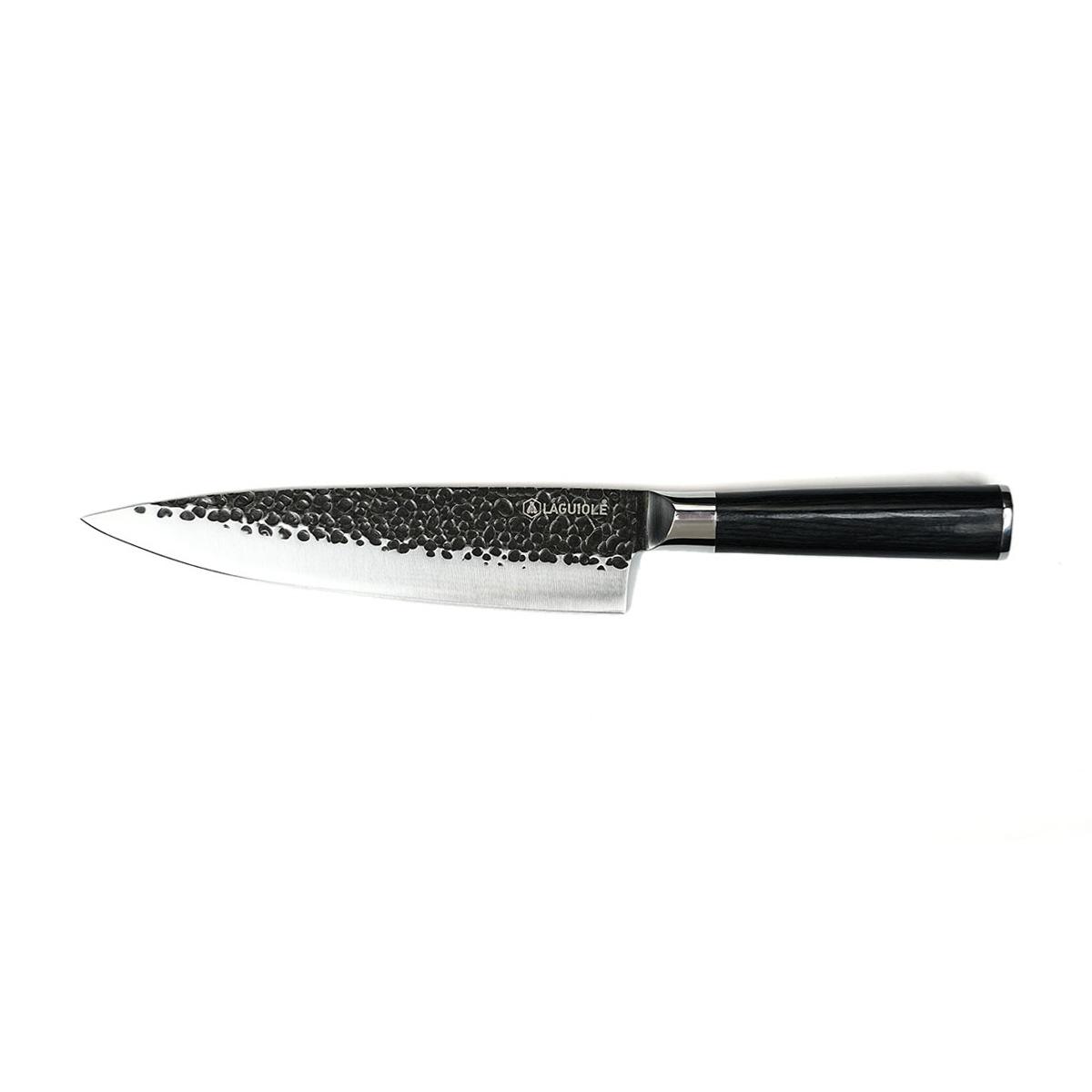 Couteau de chef noir 34cm avec étui - "Sen" Laguiole Cuisson - Mathon - 1