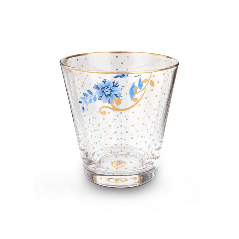 Lot de 6 Verres à eau Golden flowers Royal verrerie - 270ml Pip Studio - Mathon