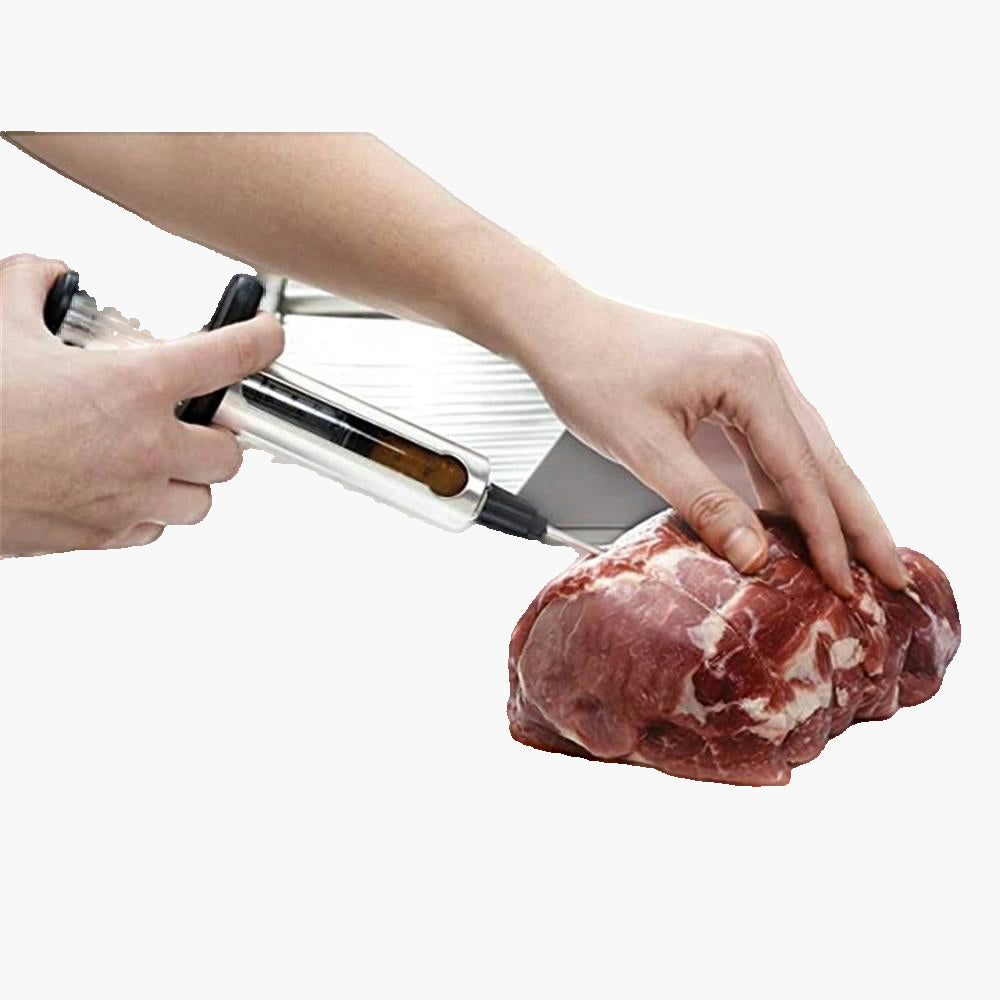 Seringue à marinade inox 2 aiguilles + 2 brosses - Napoleon Napoléon - Mathon - 2