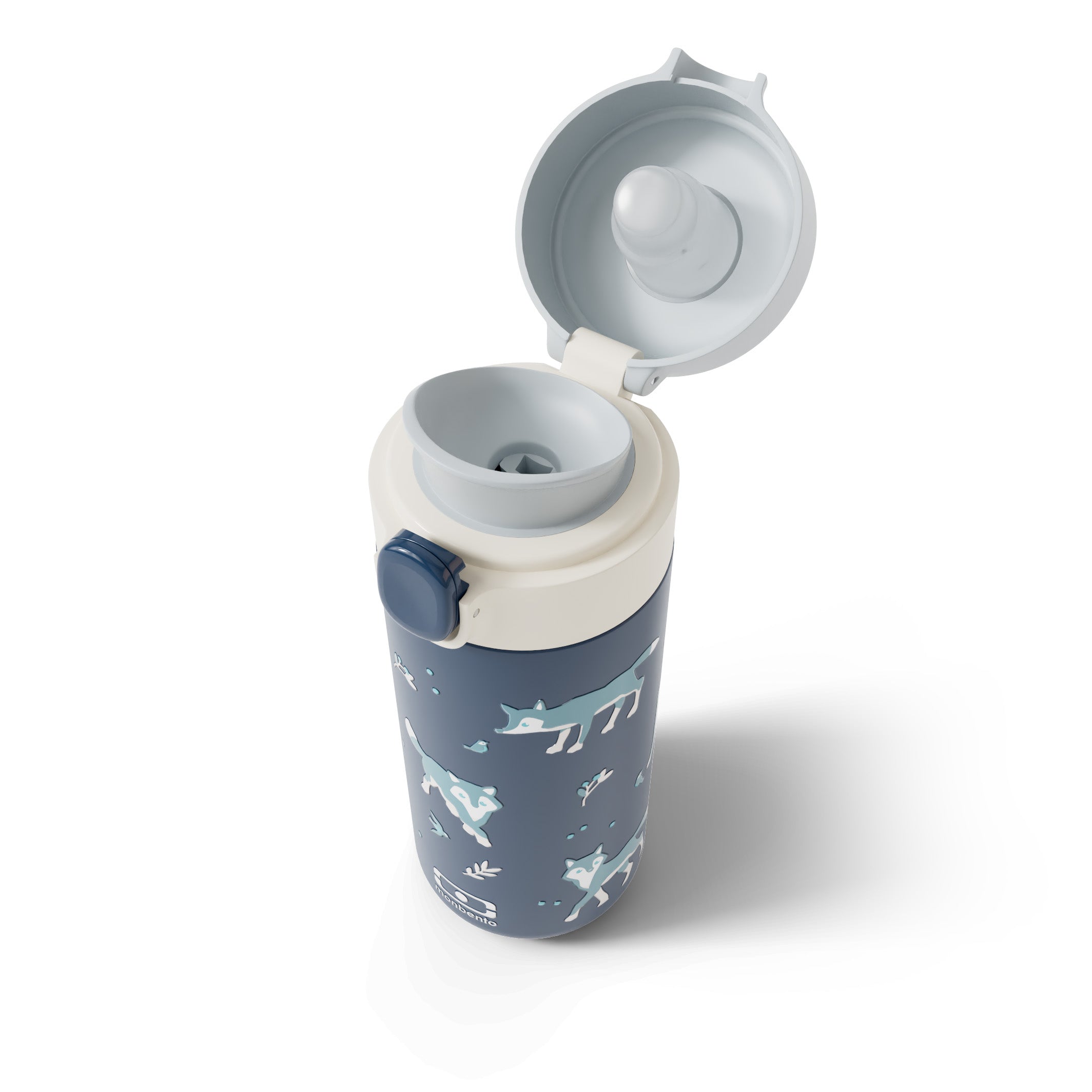 Gourde isotherme à bec verseur Pop 360ml Bleu Wolf Monbento - Mathon - 3