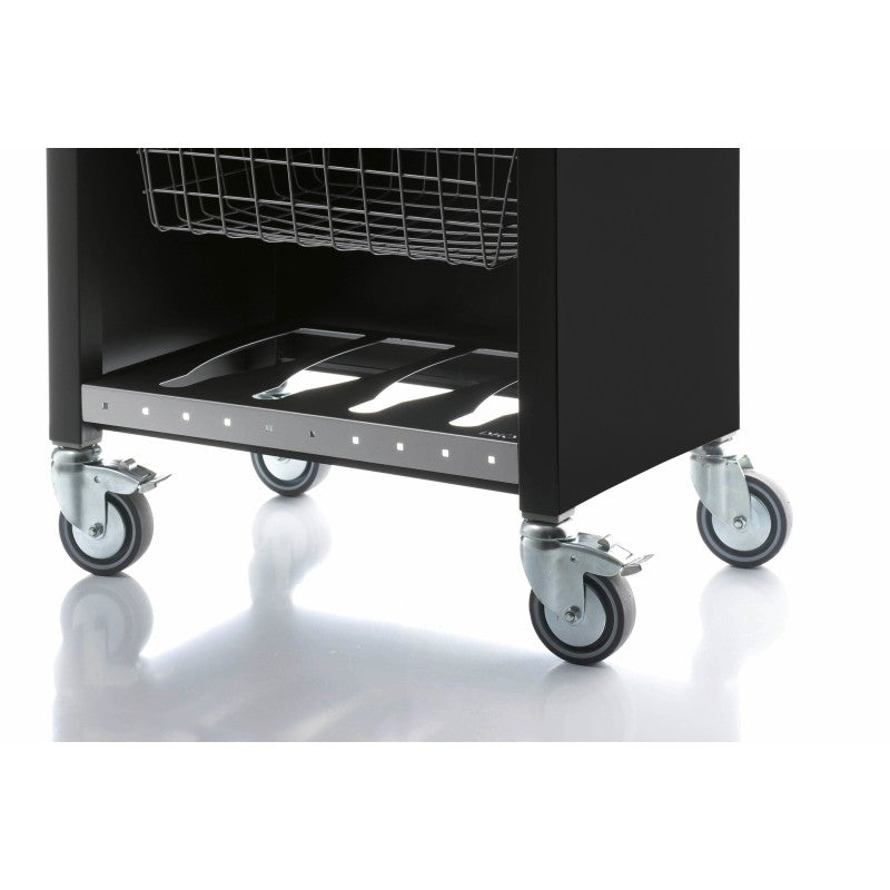 Desserte de cuisine plateau supérieur en Acier Inoxydable, CHELSEA, Noir Don Hierro - Mathon - 5