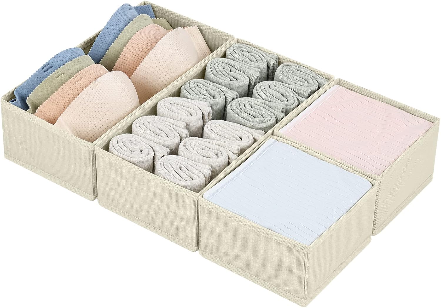 Organiseurs de tiroirs pliables, kit de 4 pièces Vendos85 - Mathon