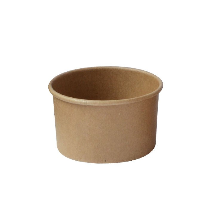 50Pcs - Pot carton kraft brun chaud et froid  H51mm 134ml FirstPack - Mathon - 1