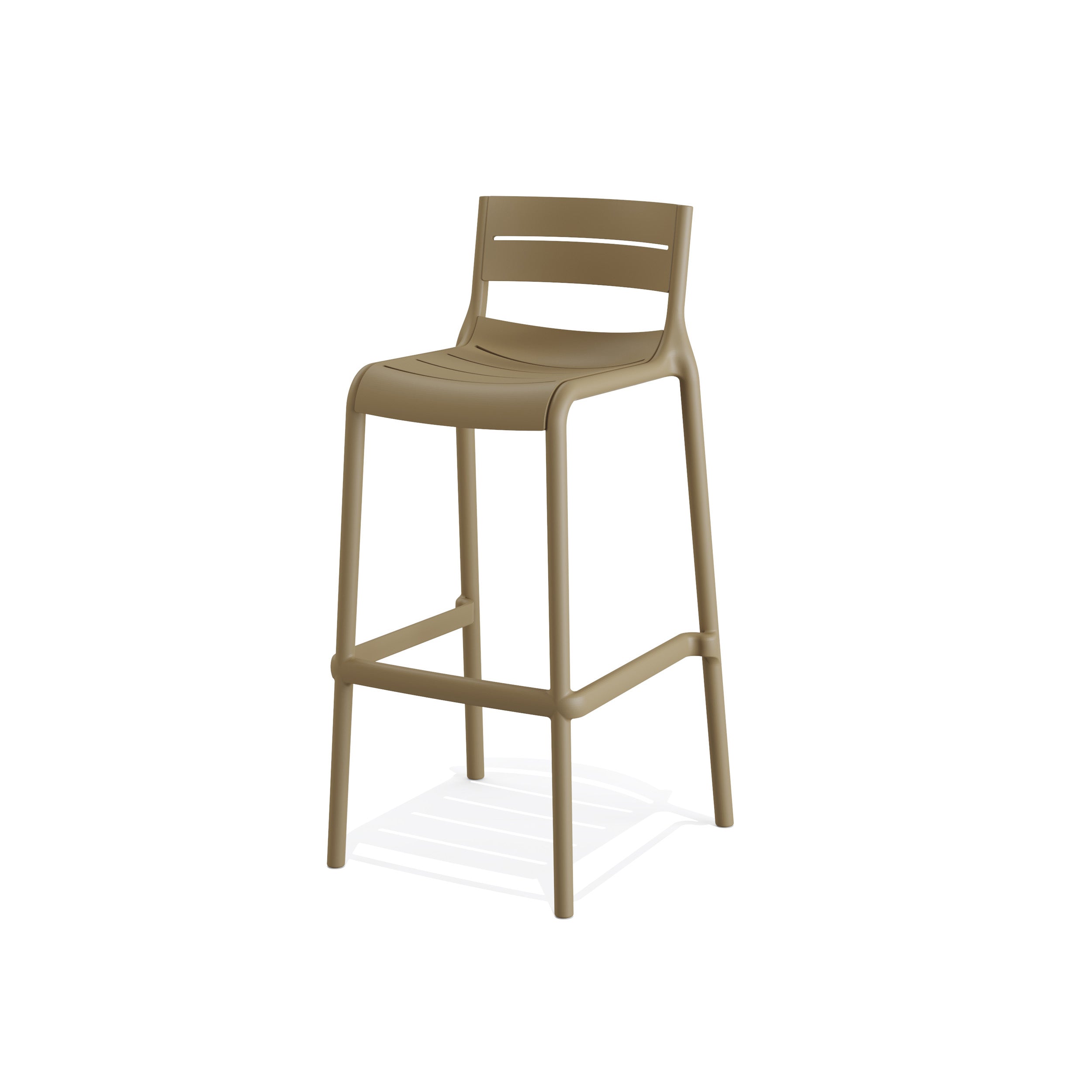 Calor Tabouret de bar Sable - Lot de 4 - Veba - Mathon - 1