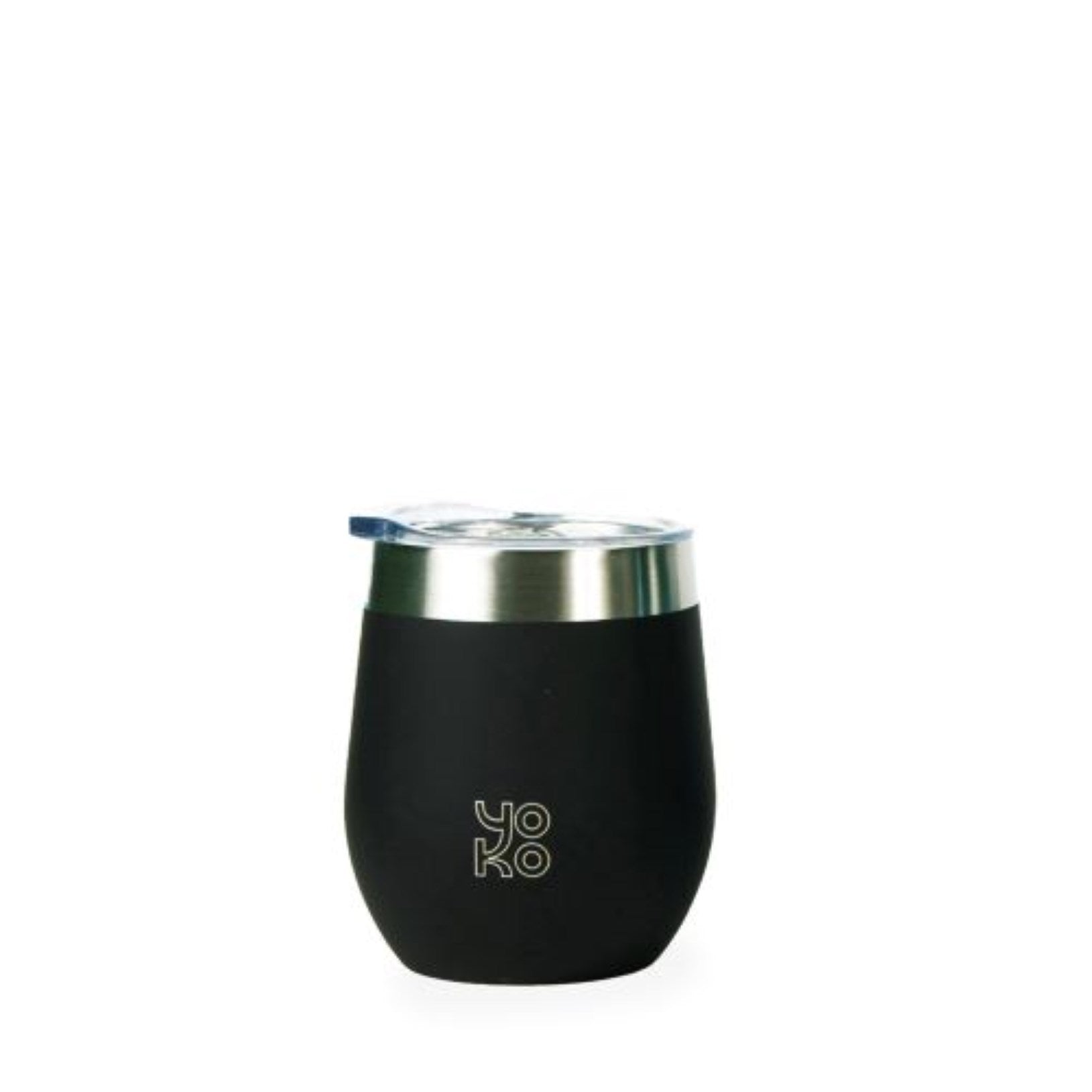 MUGS isotherme avec couvercles 250 ml NOIR Yoko® Design - Mathon