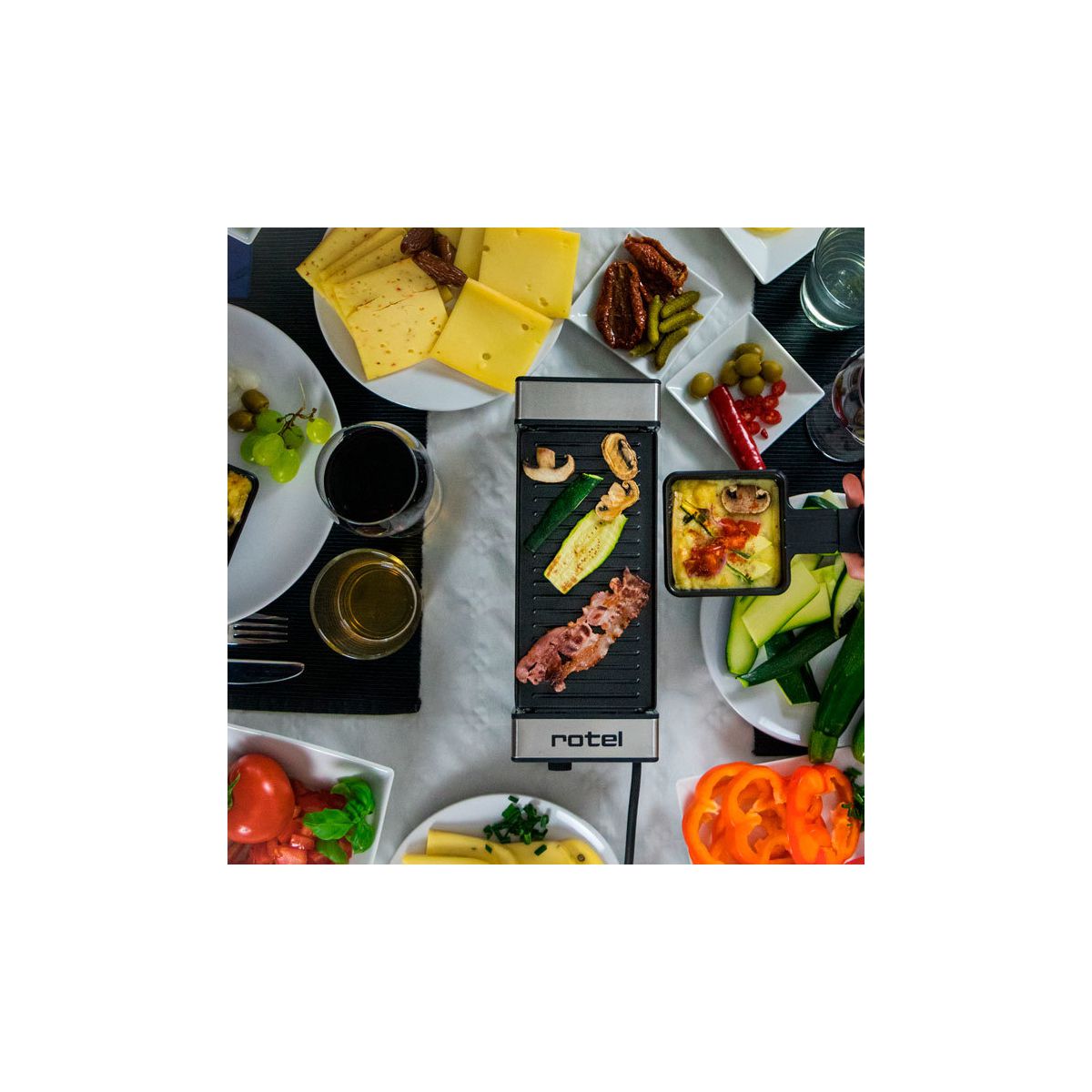 Appareil à raclette pour 2 personnes avec poêlons et spatules Rotel Rotel - Mathon - 8