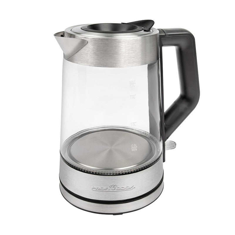 Bouilloire électrique verre/inox 1,7L 2200W Proficook PC-WKS 1190 G Proficook - Mathon - 1