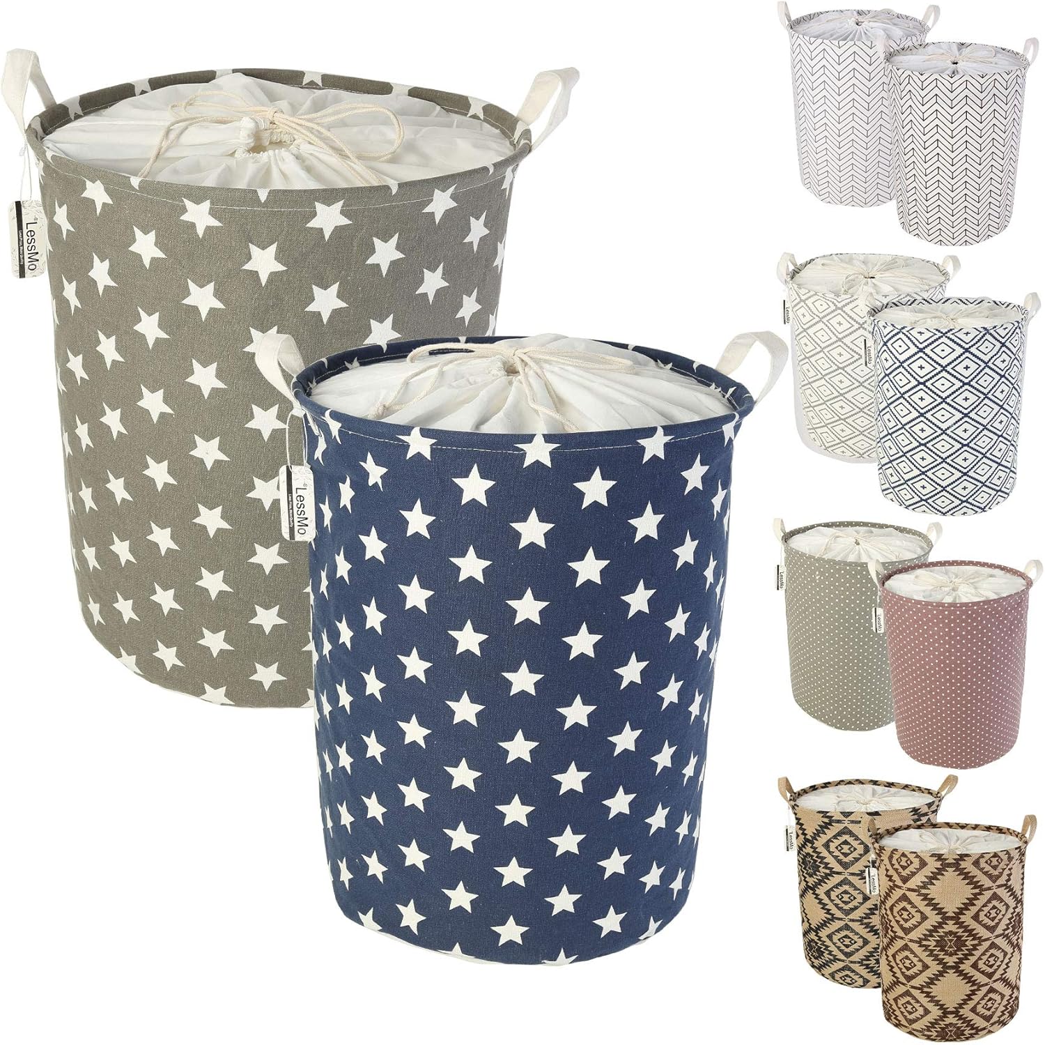 Lot de 2 Paniers à Linge Stars 40 L Vendos85 - Mathon
