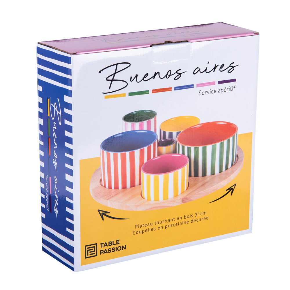 Service apéritif 6 pièces Buenosaires Table passion - Mathon - 2