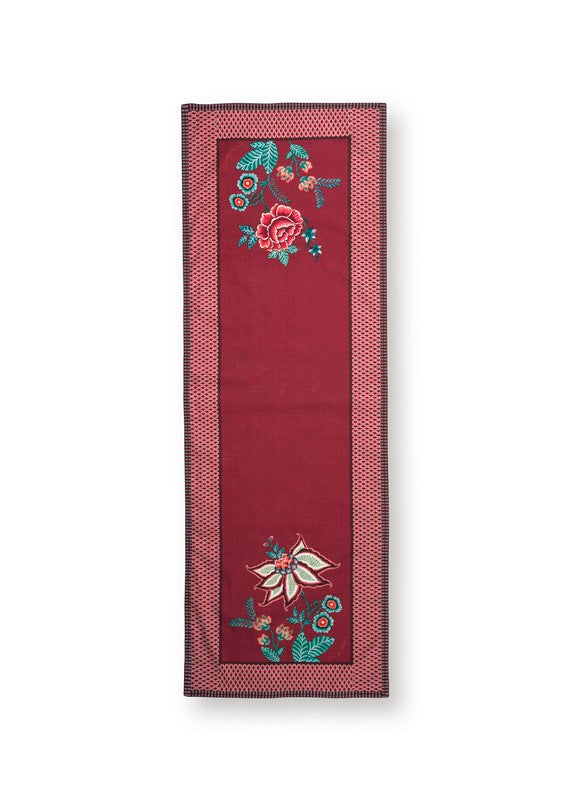 Chemin de table Flower Festival Framboise 50x150cm Pip Studio - Mathon - 2
