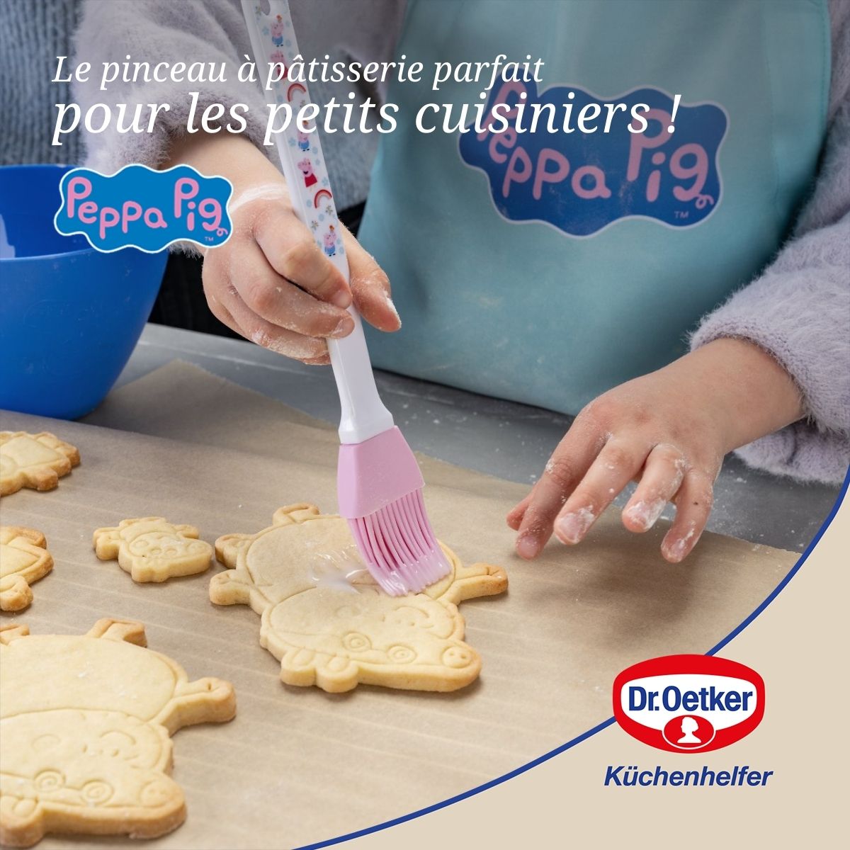 Pinceau à pâtisserie avec poils en silicone 23 cm Dr. Oetker Peppa Pig Dr. Oetker - Mathon - 2