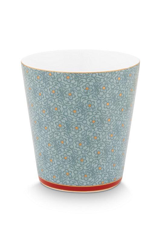 Coffret Cadeau 4 Mugs sans anses Oriental Flower Festival Bleu - 230ml Pip Studio - Mathon - 4