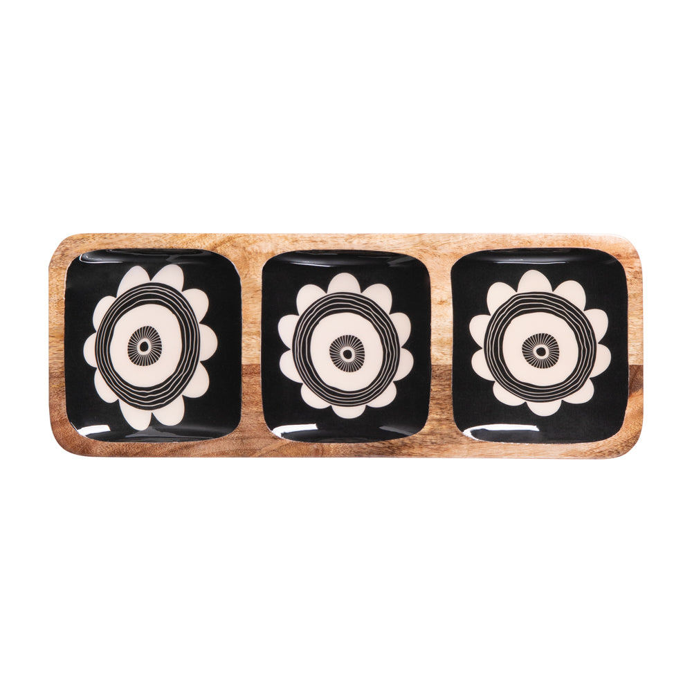 Plat apéritif Zanzibar 40x15 cm Table passion - Mathon - 1