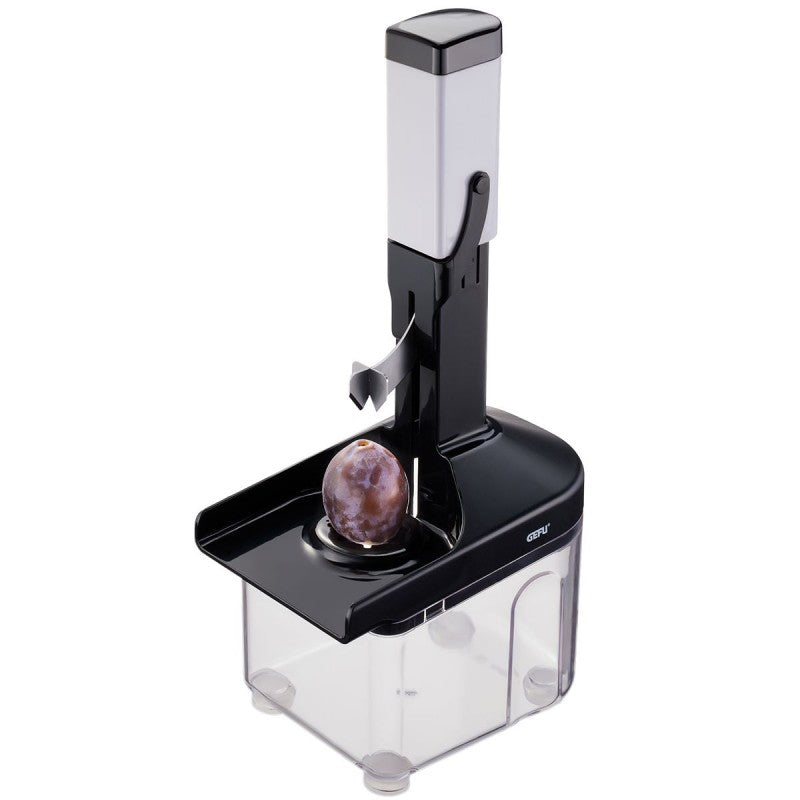 Dénoyauteur de prunes Corer en acier plastique et silicone Gefu - Mathon - 1