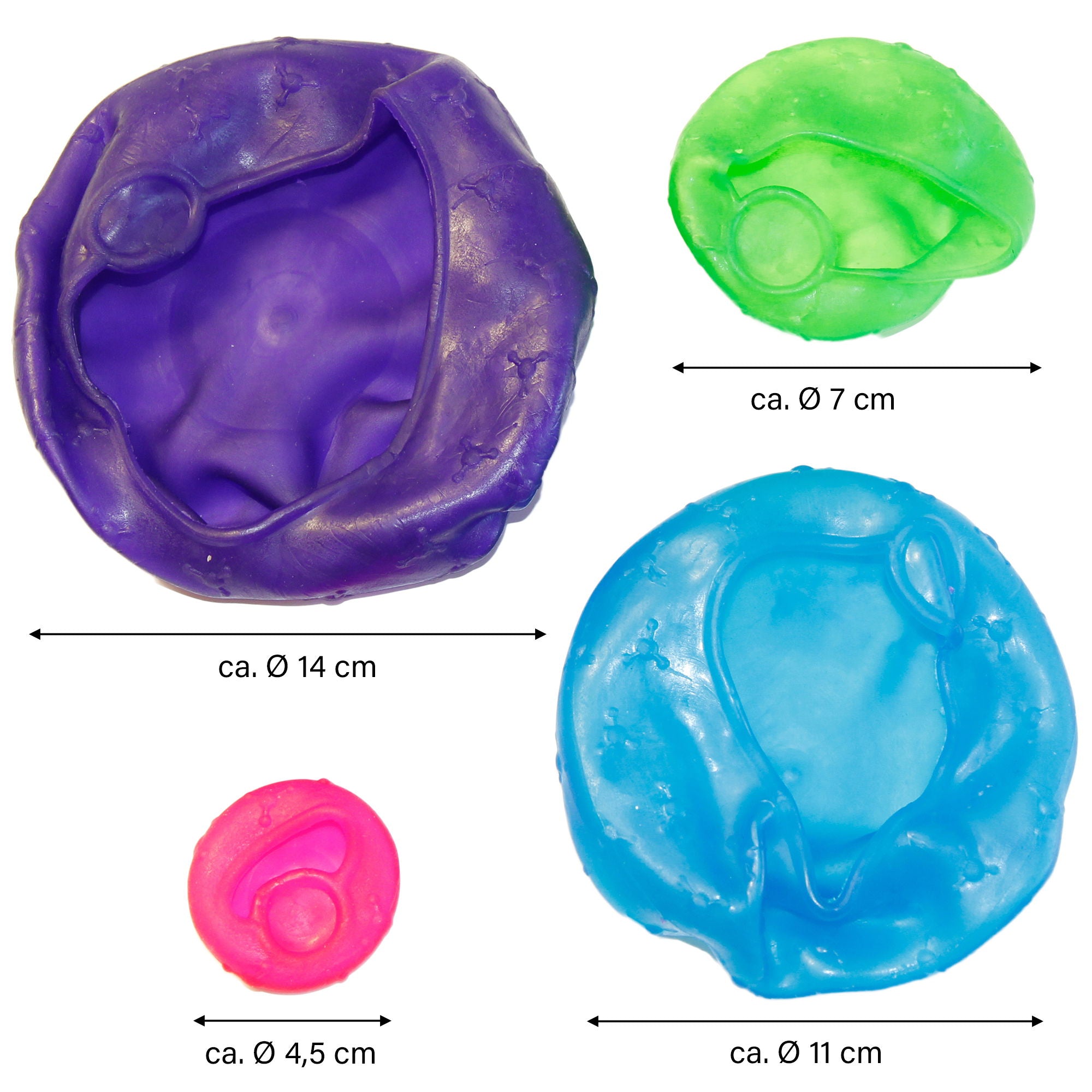 Lot de couvercles fraîcheur extensibles et réutilisables pour les fruits et les récipients, 4 pcs Stoneline - Mathon - 3