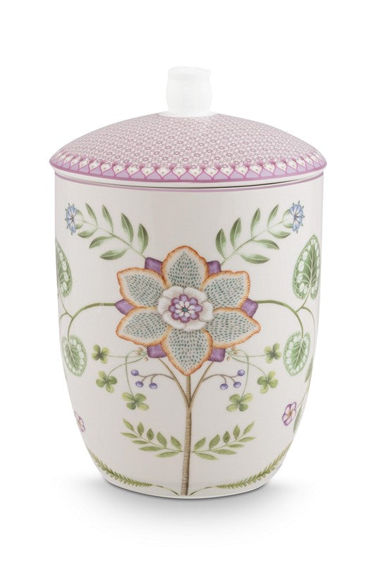 Bonbonnière Lily & Lotus Blanc Cassé - 1,5L Pip Studio - Mathon - 2