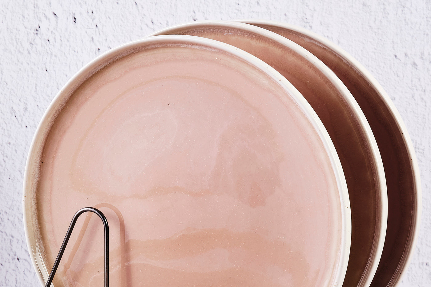 Assiette OXYGEN Ø27cm - 6 pièces - Rose poudre Björn - Mathon - 5