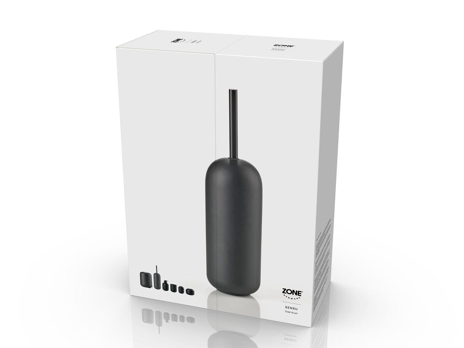 Brosse de toilette Sensu en Béton Noir Zone Denmark - Mathon - 5