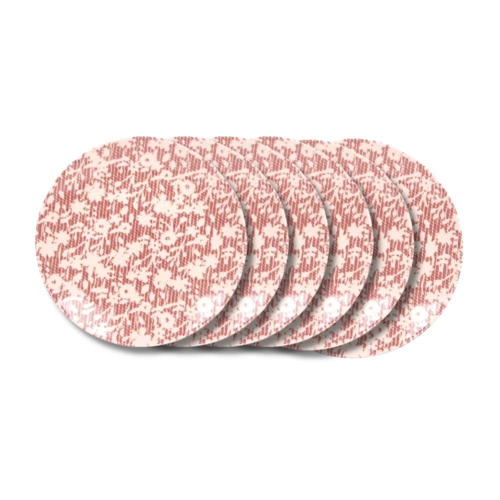 Assiette à dessert Léa rouge 21 cm (lot de 6) Table passion - Mathon - 1