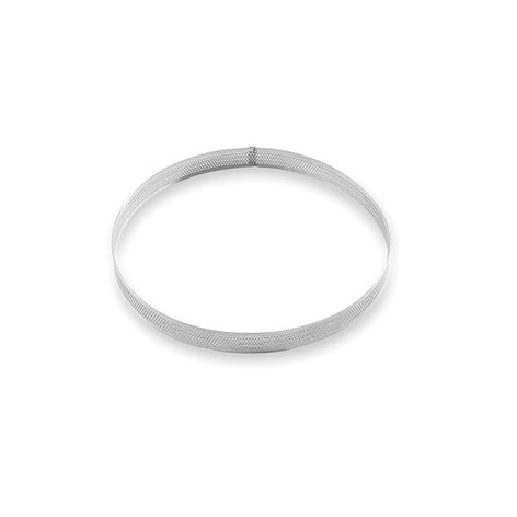 Cercle à tarte perforé en inox rond 20 cm Mathon - Mathon - 2