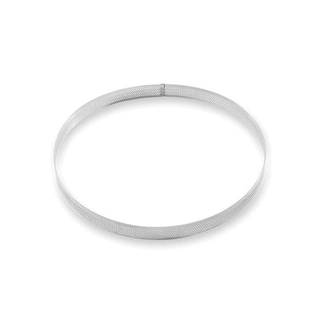 Cercle à tarte perforé en inox rond 24 cm Mathon - Mathon - 2